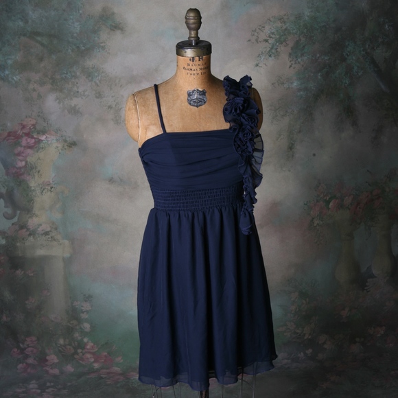 Jodi Kristopher Dress Navy Size Small - Picture 1 of 8